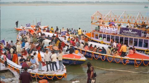 Light & Decorated Boat - Dev Deepawali boat booking Varanasi